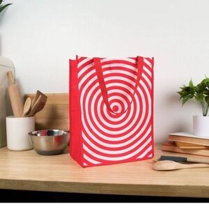 3 X LARGE folding RED Target 🎯 Bags ECO ♻️ Strong reusable Fabric shopping tote
